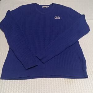 Florida Gators Cable Knit Sweater 100% Cotton Blue Size Medium Vintage Womens